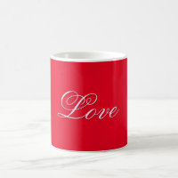 Trendy Love Wedding Calligraphy Script Red