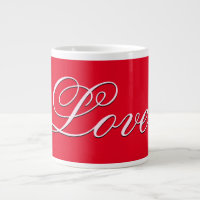 Trendy Love Wedding Calligraphy Script Red