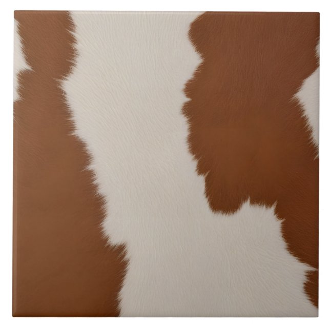 Trendy Luxury Elegant Faux Cow Leather Collection Tile (Front)