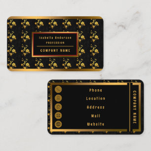 Trendy Luxury Elegant Floral Collection Business Card