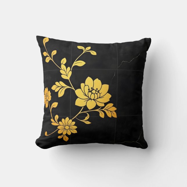 Trendy Luxury Elegant Floral Collection Cushion (Front)