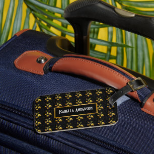 Trendy Luxury Elegant Floral Collection Luggage Tag