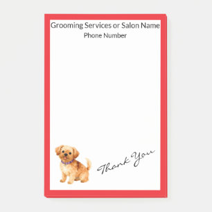 Trendy Luxury Grooming Dog Personalized Collection Post-it Notes