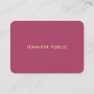 Trendy Luxury Modern Elegant Template Professional Business Card