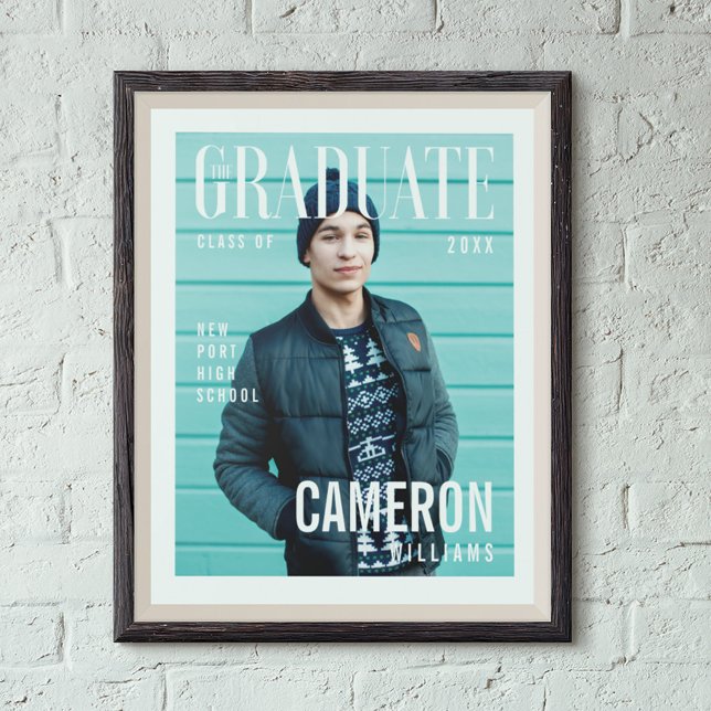 Trendy Magazine Cover Inspired Graduation Poster (Creator Uploaded)
