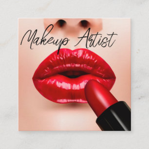 Trendy Makeup Artist Fashion Business Cards