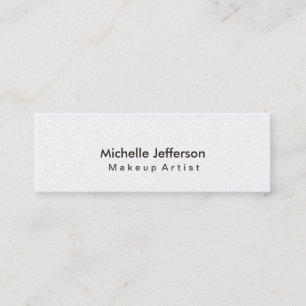 Trendy Makeup Artist Pearl Style Business Card