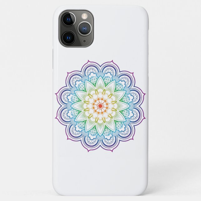 Trendy Mandala Datura Flower Pattern Case-Mate iPhone Case (Back)