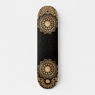 Trendy Mandala Pattern & Quote Skateboard