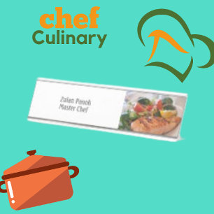 Trendy Master Chef Cook Desk Name Plate