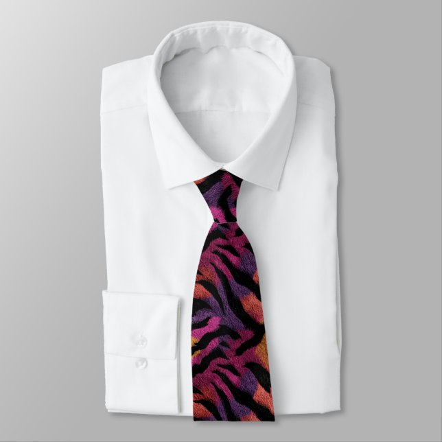 Trendy Mens Fashion Tiger Tie (Tied)