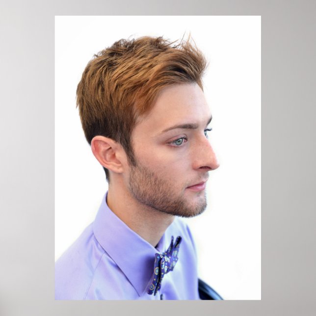 Trendy Men's Salon Poster (Front)