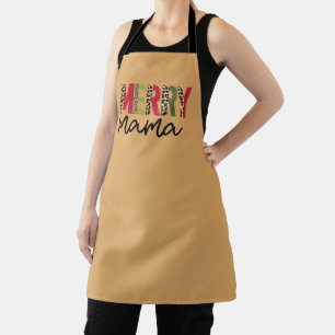 Trendy "Merry Mama" Holiday Christmas  Apron