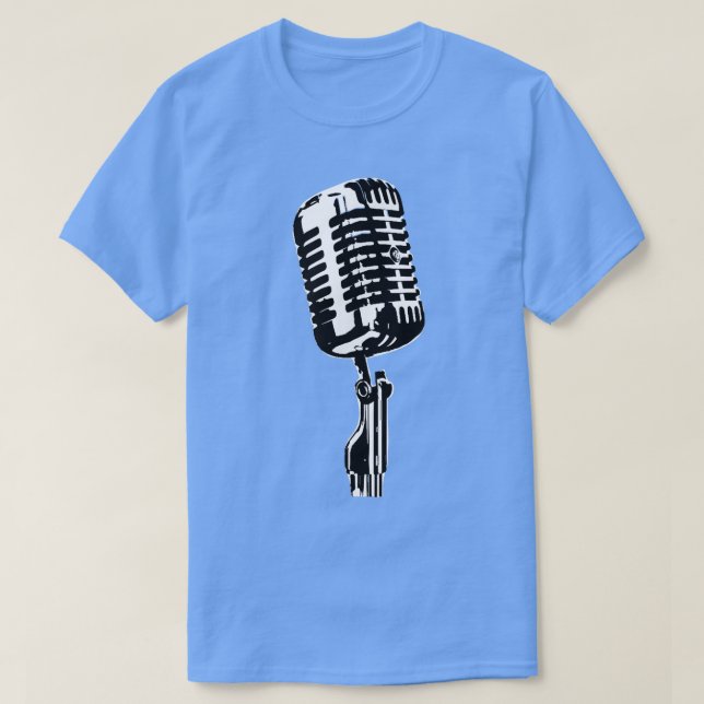 Trendy Mic Microphone  T-Shirt (Design Front)