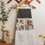 Trendy Minimalist Collage Fathers Photo Daddy Gift Apron<br><div class="desc">Looking for a unique and stylish way to honour the father figure in your life? Check out our trendy minimalist collage featuring a collection of beautiful photographs of dads. With its clean lines and elegant design, this collage is the perfect way to showcase the special bond between fathers and their...</div>