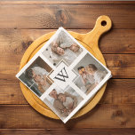 Trendy Minimalist Collage Fathers Photo Daddy Gift Tea Towel<br><div class="desc">Looking for a unique and stylish way to honour the father figure in your life? Check out our trendy minimalist collage featuring a collection of beautiful photographs of dads. With its clean lines and elegant design, this collage is the perfect way to showcase the special bond between fathers and their...</div>