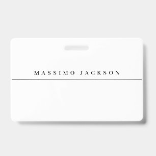 Trendy Minimalist Elegant Professional Serif Font ID Badge