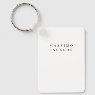 Trendy Minimalist Elegant Professional Serif Font Key Ring