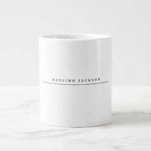 Trendy Minimalist Elegant Professional Serif Font Large Coffee Mug