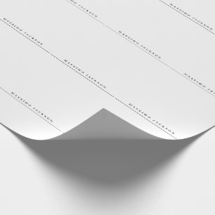 Trendy Minimalist Elegant Professional Serif Font Wrapping Paper
