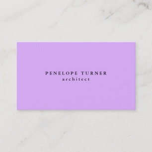 Trendy Minimalist Mauve Mallow Pink Professional Business Card