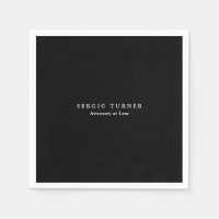 Trendy Minimalist Professional Black