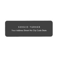 Trendy Minimalist Professional Dark Grey