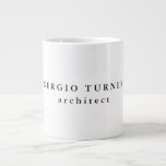 Trendy Minimalist Professional Large Coffee Mug<br><div class="desc">It is a very elegant,  very aesthetic and very simple perfect design. With such simplicity,  you will immediately reflect what a fine personality you have and the sensitivity in your work.</div>