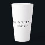 Trendy Minimalist Professional Latte Mug<br><div class="desc">It is a very elegant,  very aesthetic and very simple perfect design. With such simplicity,  you will immediately reflect what a fine personality you have and the sensitivity in your work.</div>