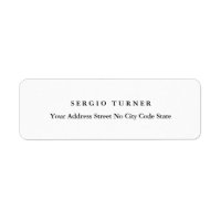 Trendy Minimalist Professional Name Address