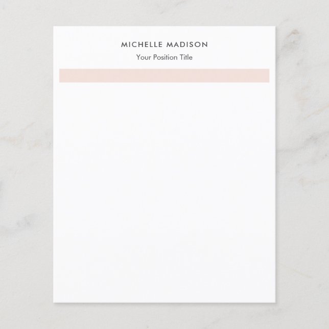 Trendy Minimalist Professional Plain (Front)
