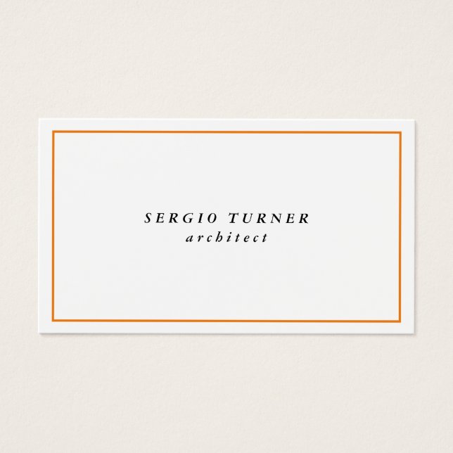 Trendy Minimalist Professional Profile Card (Front)