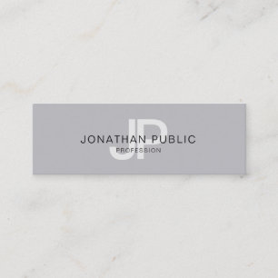 Trendy Minimalistic Chic Design Monogram Modern Mini Business Card