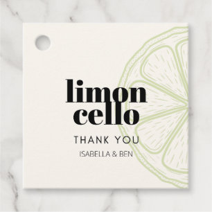 Trendy Mint Homemade Limoncello Thankyou Favour Tags