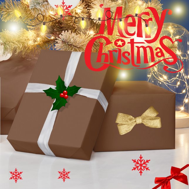 Trendy mix and match dark brown Christmas Wrapping Paper (Creator Uploaded)