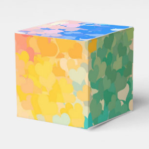 Trendy Modern Abstract Art Elegant Template Favour Box