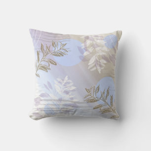 Trendy Modern Abstract Floral botanical Cushion