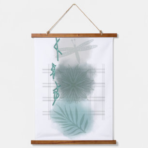Trendy modern Abstract floral Hanging Tapestry