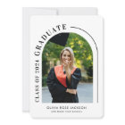 Trendy Modern Arch Photo Graduation