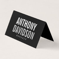 Trendy Modern Black Bold Text