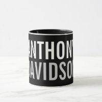 Trendy Modern Black Bold Text