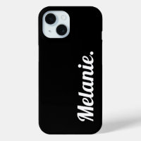 Trendy Modern Black White