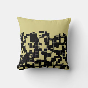 Trendy Modern Black/Yellow Green (Changeable) Cushion