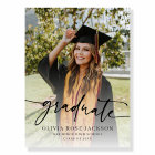Trendy Modern Casual Photo Graduation Welcome Sign