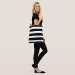 Trendy Modern Chic Black And White Striped Cool Tote Bag<br><div class="desc">Trendy Modern Chic Black And White Striped Cool Tote Bag. Trendy Modern Chic Black And White Striped Cool Tote Bag, is part of the Black And White Collection in this store. 30 Day Money Back Guarantee. Fast Worldwide Shipping. Trendy Modern Chic Black And White Striped Cool Tote Bag, created by...</div>