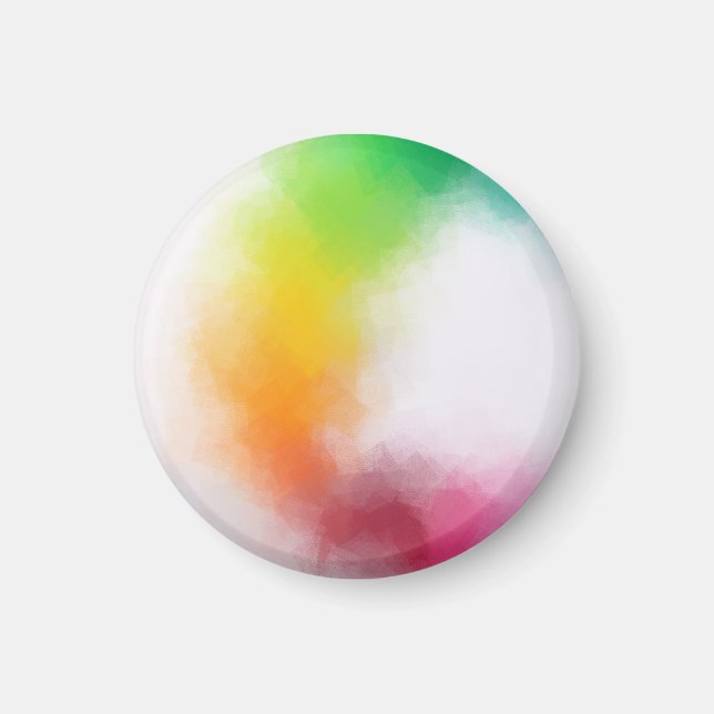 Trendy Modern Colourful Abstract Art Elegant Magnet (Front)