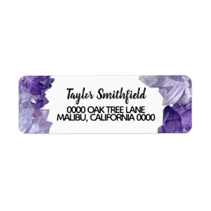 trendy modern craft diamond return address label