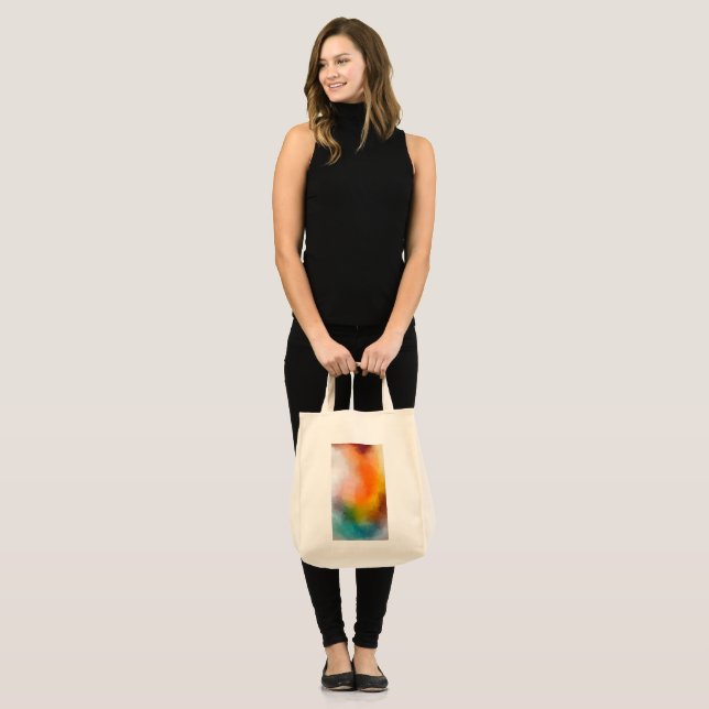 Trendy Modern Elegant Abstract Art Cool Artwork Tote Bag (Front (Model))