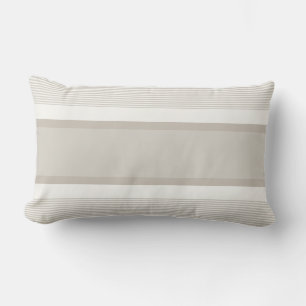 Trendy Modern Elegant Colour Harmony Chic Striped Lumbar Cushion