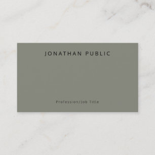 Trendy Modern Elegant Colours Minimalist Template Business Card